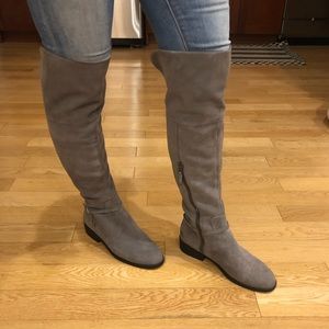 Grey suede Cole Haan OTK boots size 8.5
